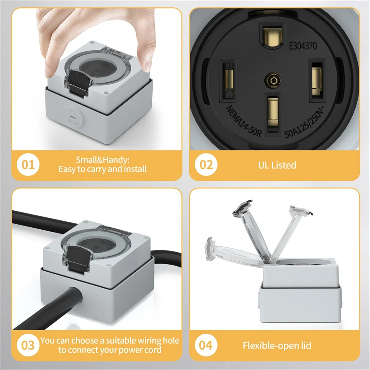 Outdoor Power Receptacle Box - Caixa de Tomada de Energia AT16