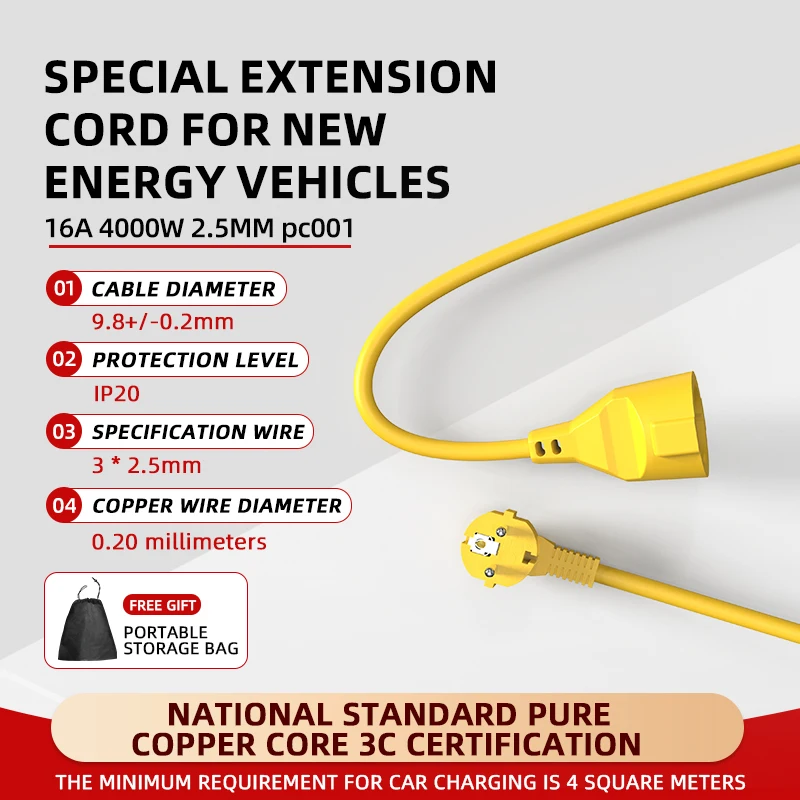 Outdoor Power Extension - Tomada Elétrica Schuko EU 16A 4KW