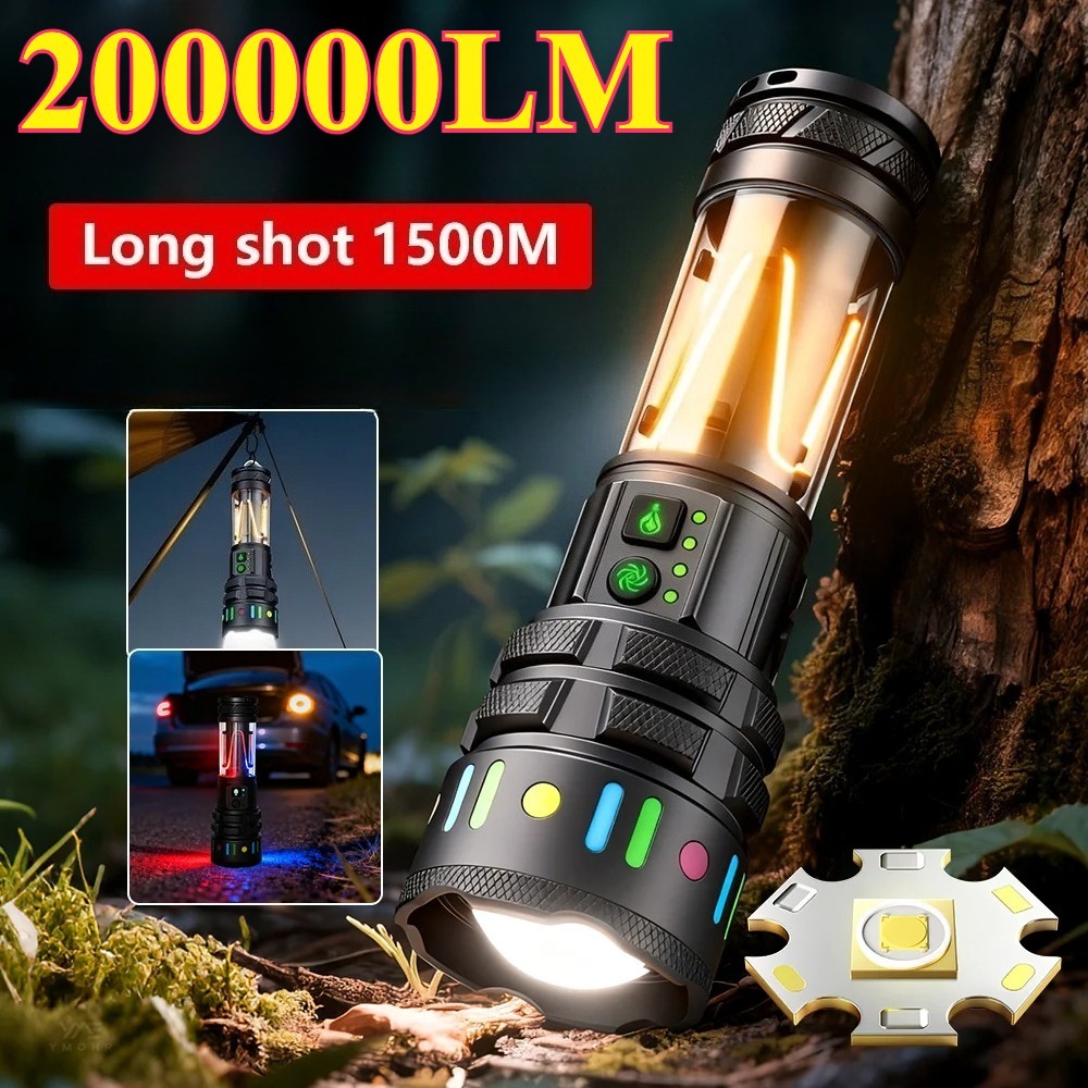 Outdoor Power Lights - Lanterna LED Ultra Brilhante e Potente,