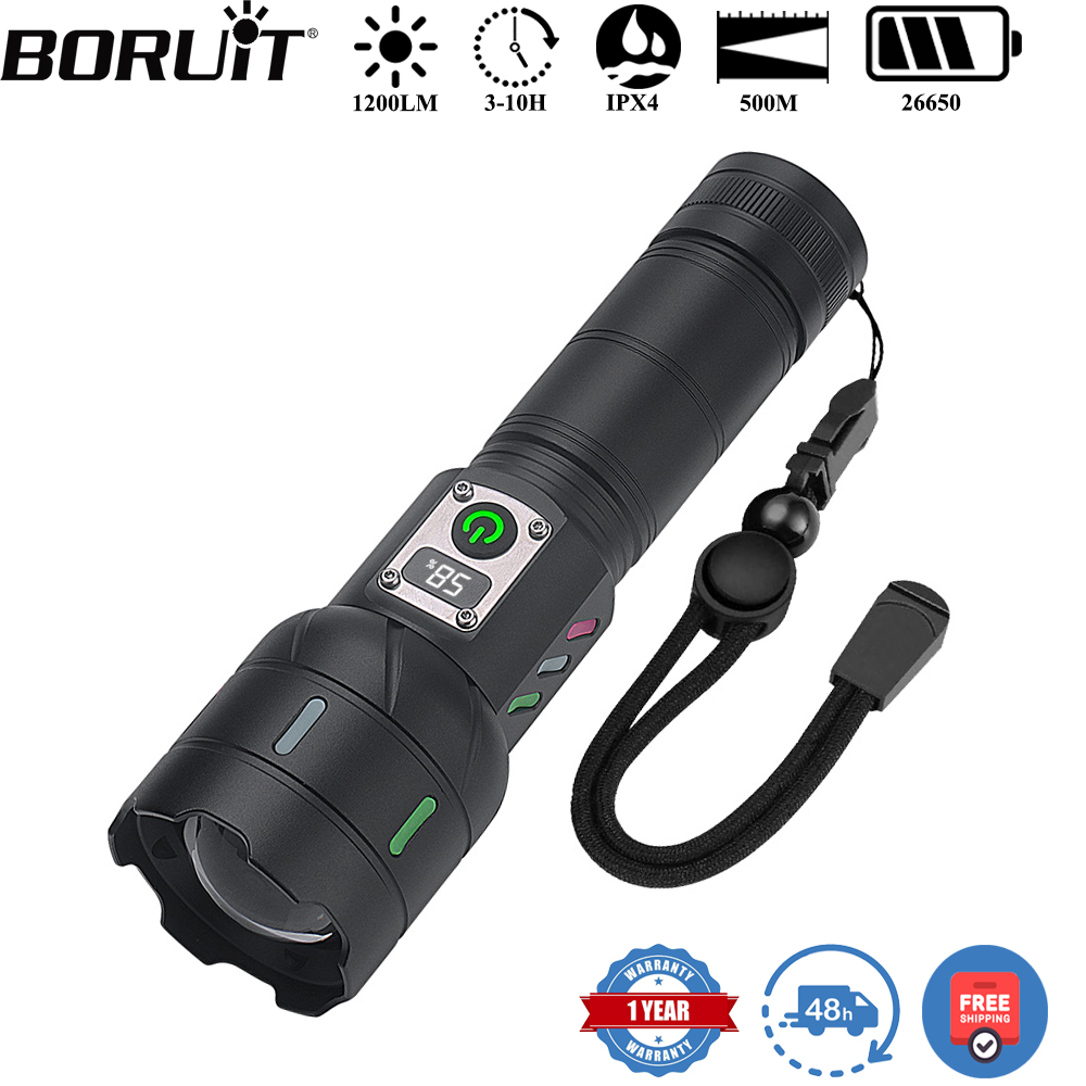 Outdoor Power Meter Bike - Boruit a15 500m longo lance 1200lm