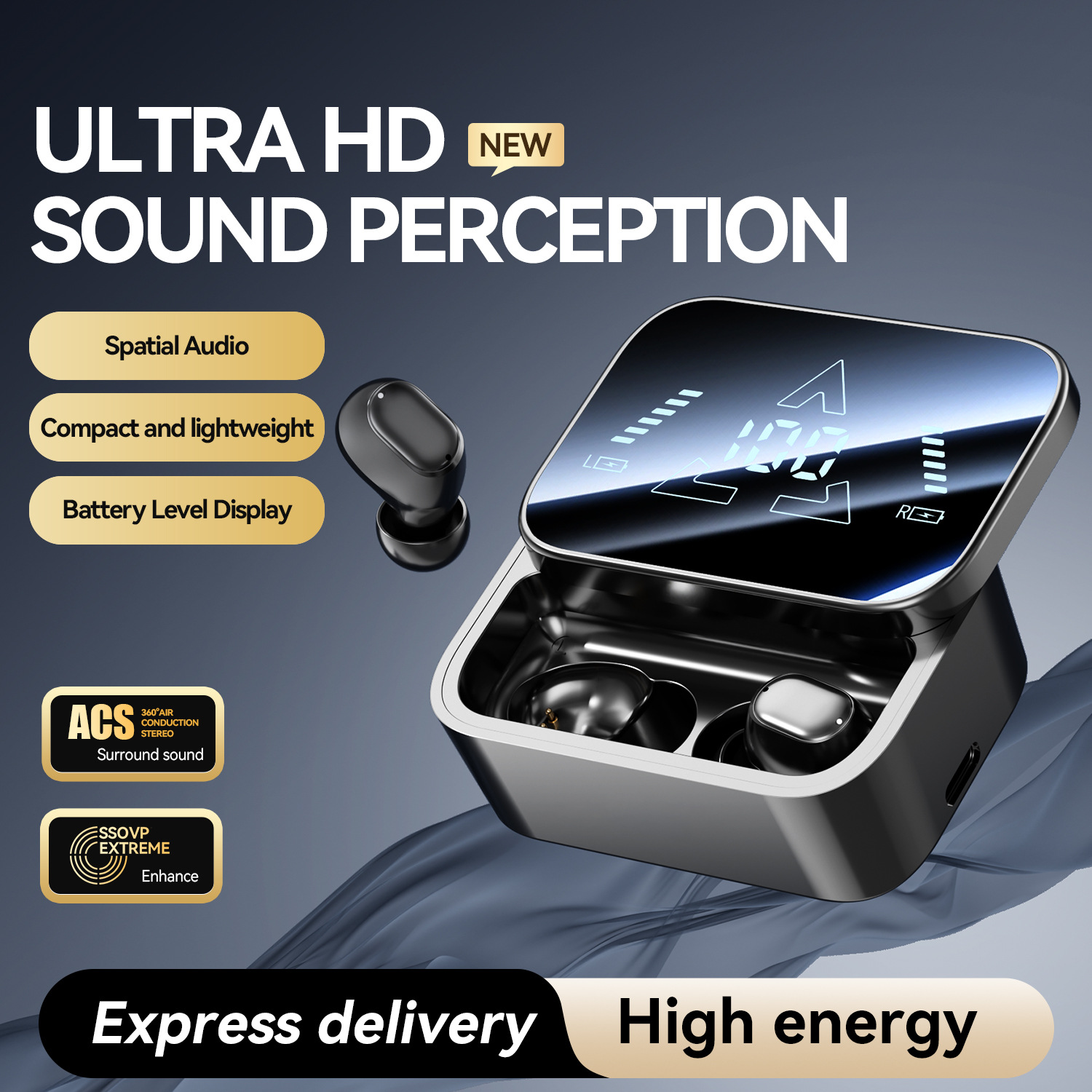 Outdoor Power Line Cover - Fones de Ouvido Bluetooth Sem Fio