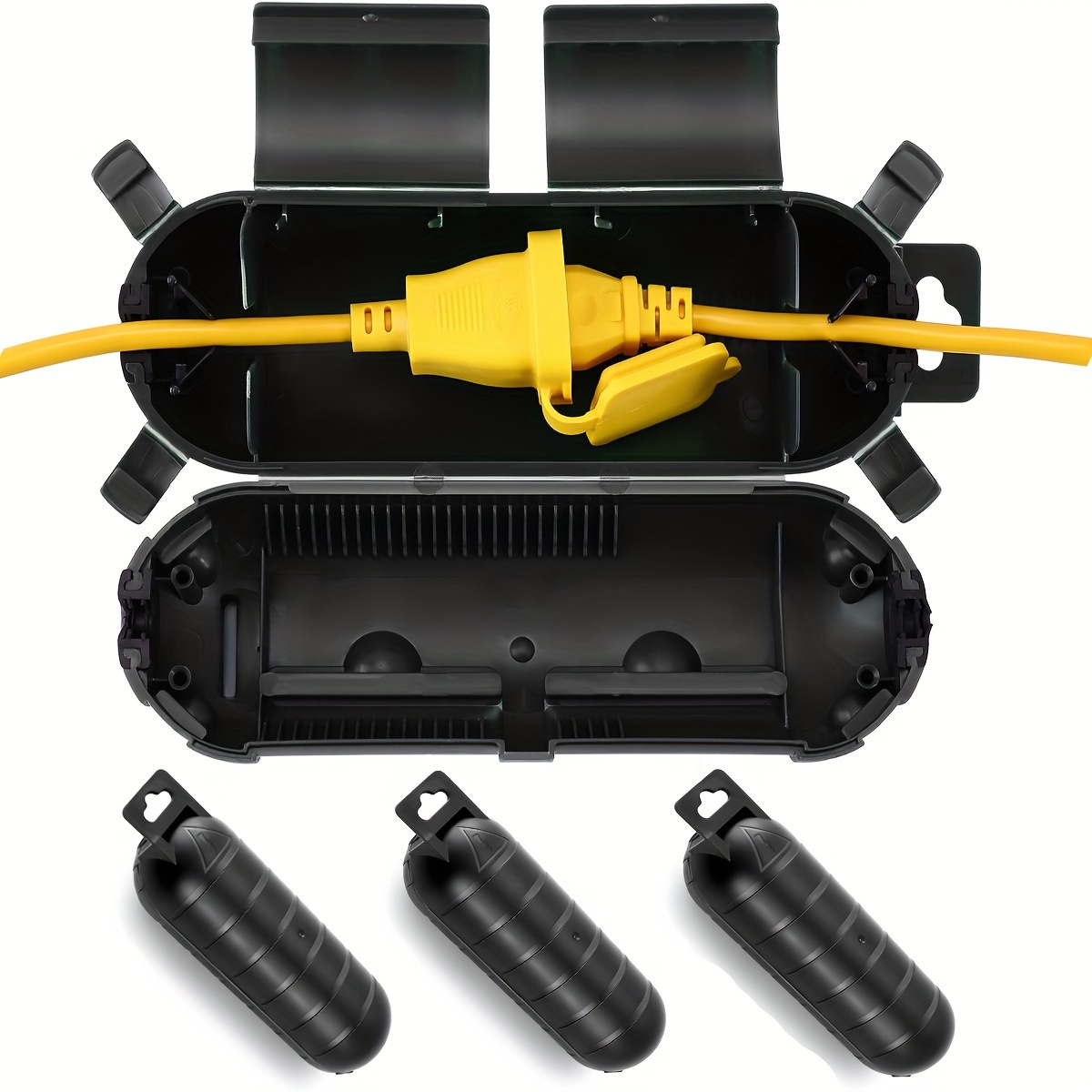 Outdoor Power Extension - Cabo de extensão plug conexão capa