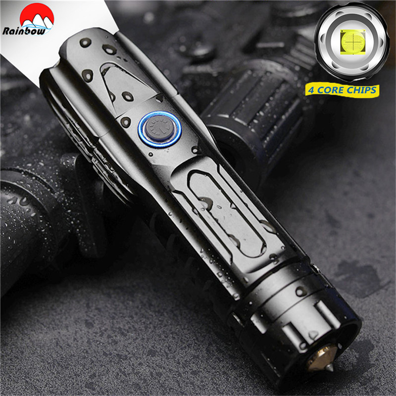 Outdoor Power Meter Bike - Lanterna tática super brilhante xhp90.2, à