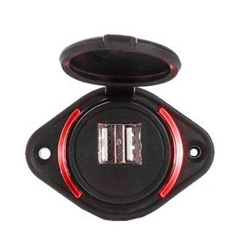 Outdoor Power Double Adapter - Tomada energia à prova d'água universal,
