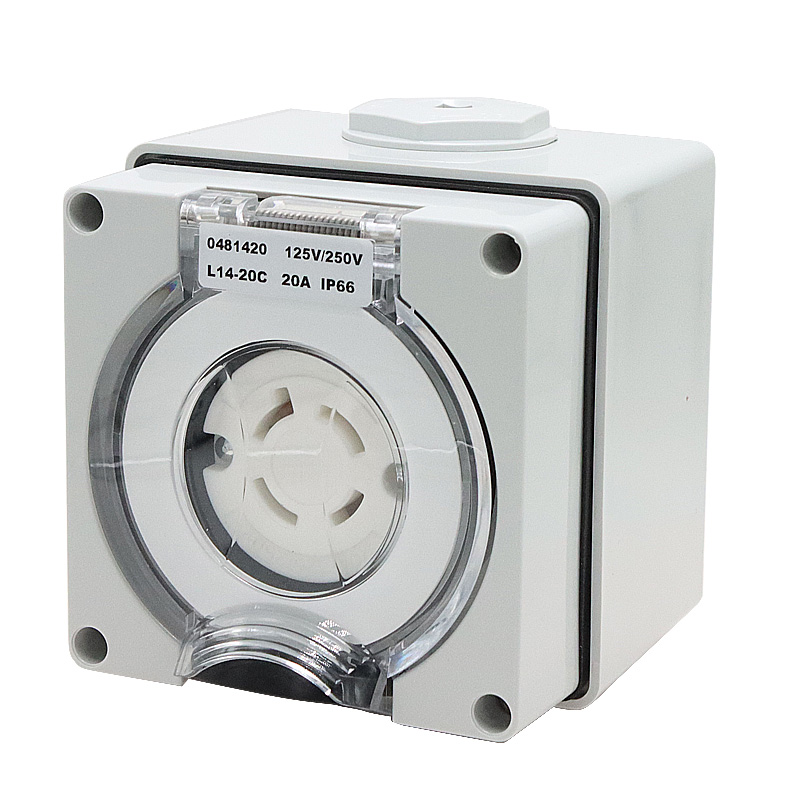 Outdoor Power Receptacle Box - 125/250v 20a gerador rv caixa de