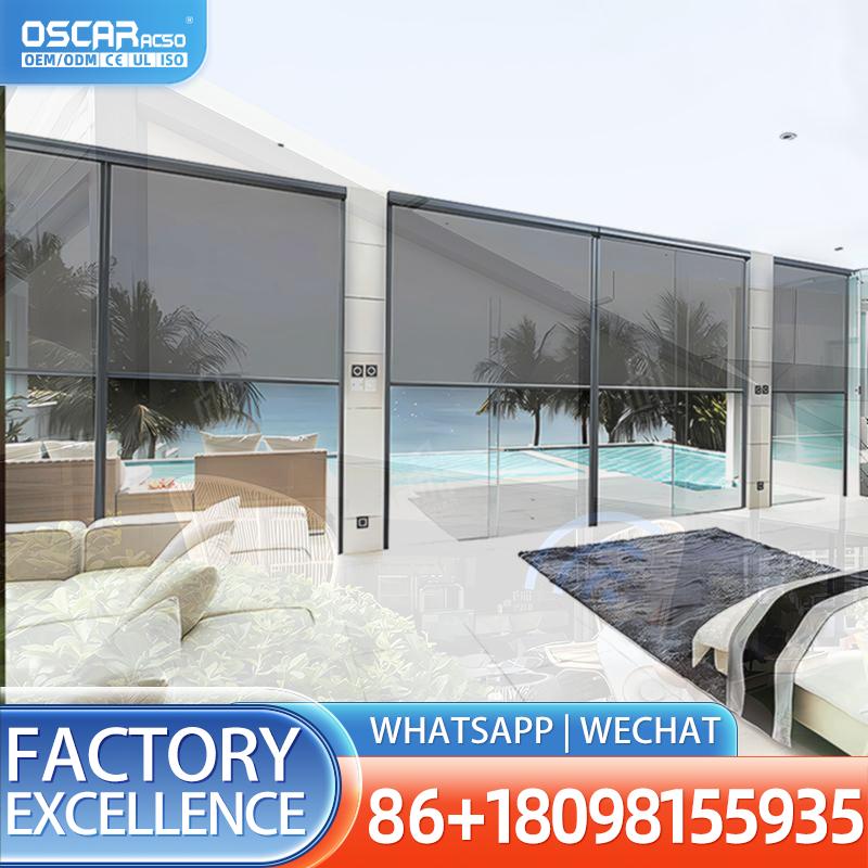 Outdoor Power Roller Shades - Persianas Verticais Elétricas à Prova de