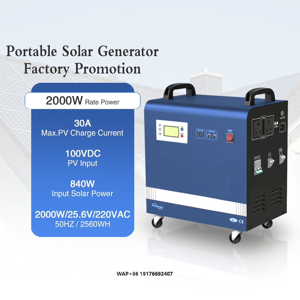 Outdoor Uninterruptible Power Supply - Gerador solar de energia 2kw, 100ah,
