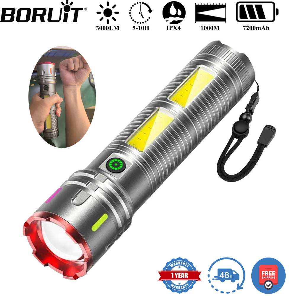 Outdoor Power Meter Bike - Boruit 3000lm 1000m longo lance led