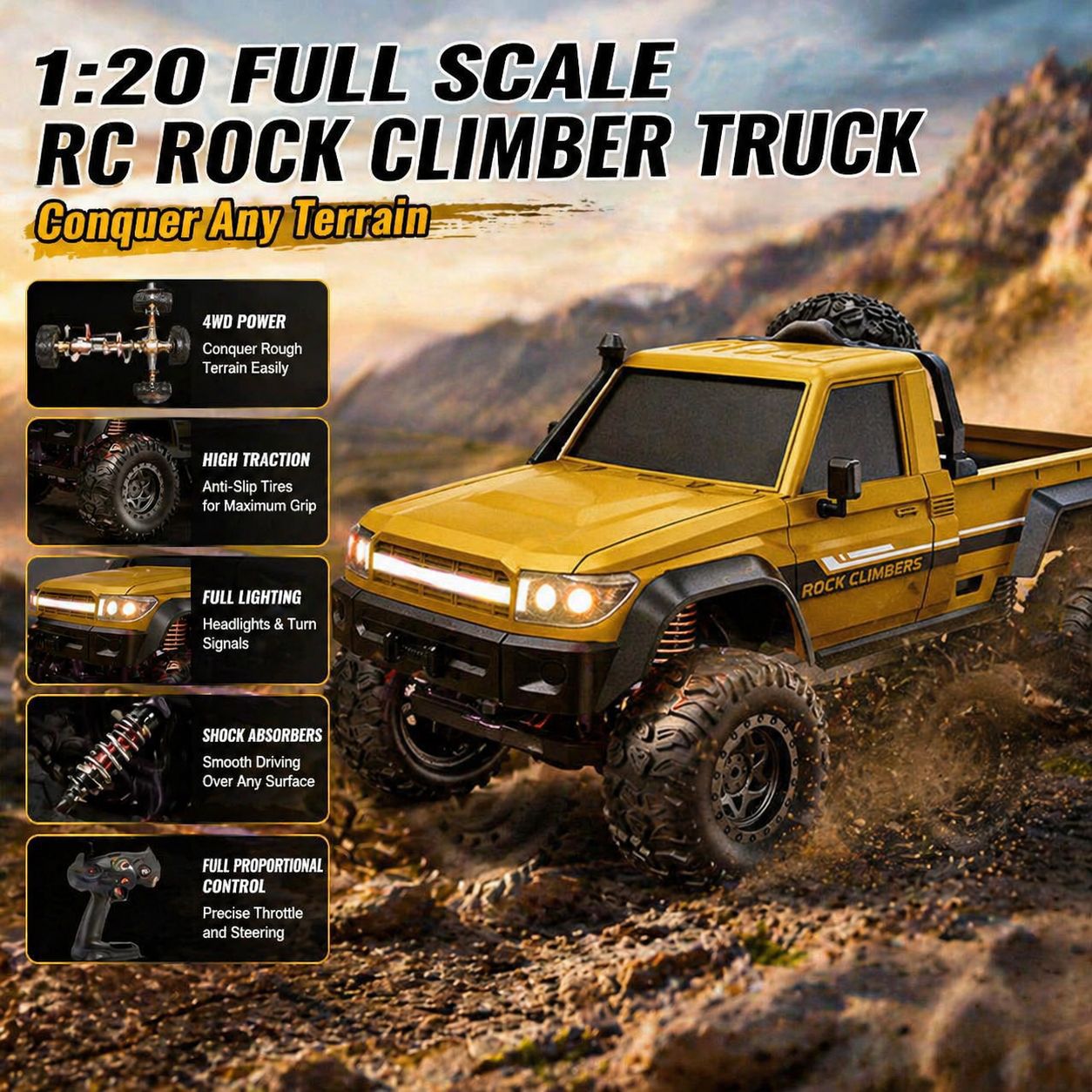 Caminhão RC Crawler 4X4 Propor - Outdoor Power Meter Bike avaliação e preço