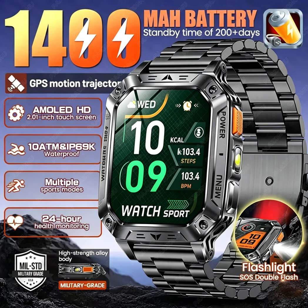 Novo Smartwatch Masculino 2026 - Outdoor Power Lights avaliação e preço