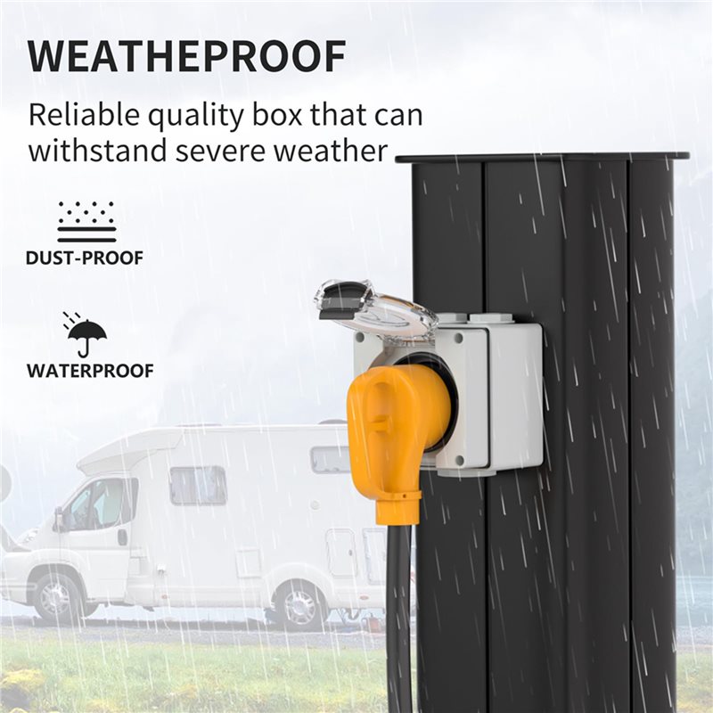Caixa de tomada de energia 2X  - Outdoor Power Receptacle Box avaliação e preço