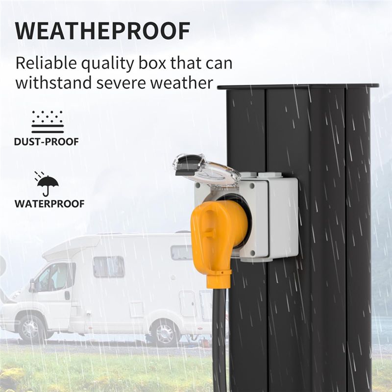 Caixa de Tomada de Energia ABY - Outdoor Power Receptacle Box avaliação e preço