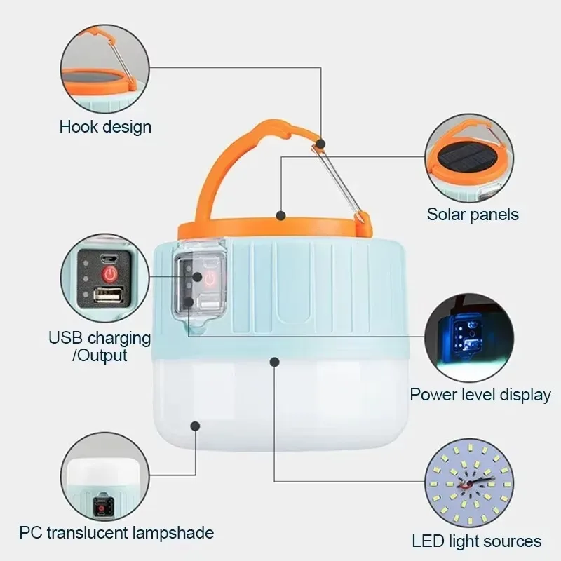 Lanterna de acampamento solar  - Outdoor Power Lights avaliação e preço