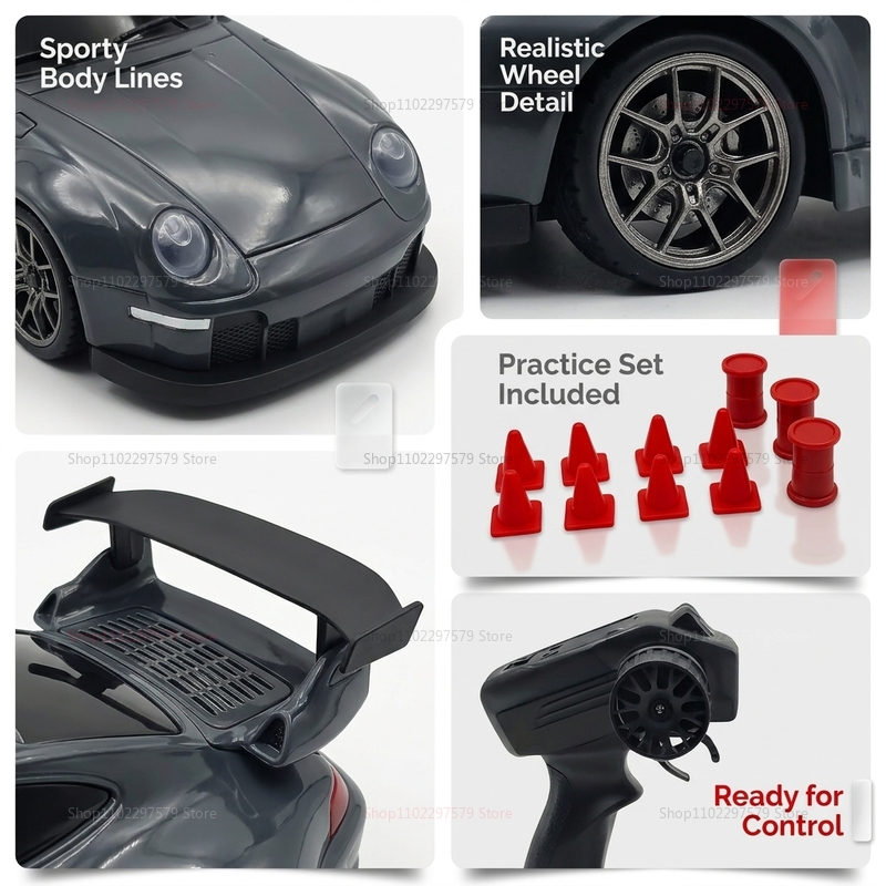 NOVO Carro RC Drift 2.4GHz 1:2 - Outdoor Power Double Adapter avaliação e preço