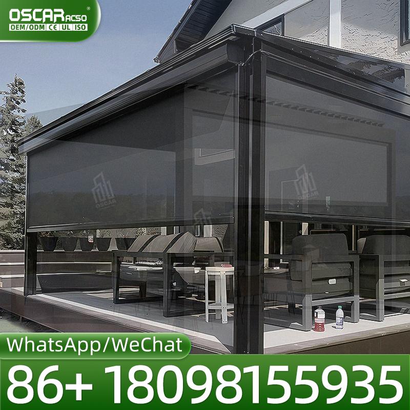Dossel exterior branco de alum - Outdoor Power Roller Shades avaliação e preço