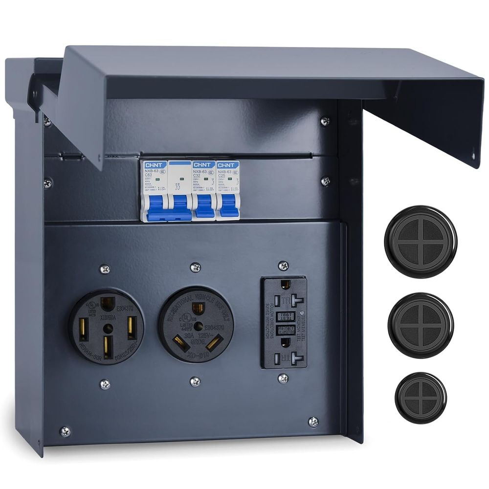 Painel Elétrico para RV com Di - Outdoor Power Receptacle Box avaliação e preço