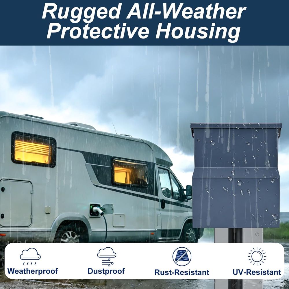Painel Elétrico para RV com Di - Outdoor Power Receptacle Box avaliação e preço