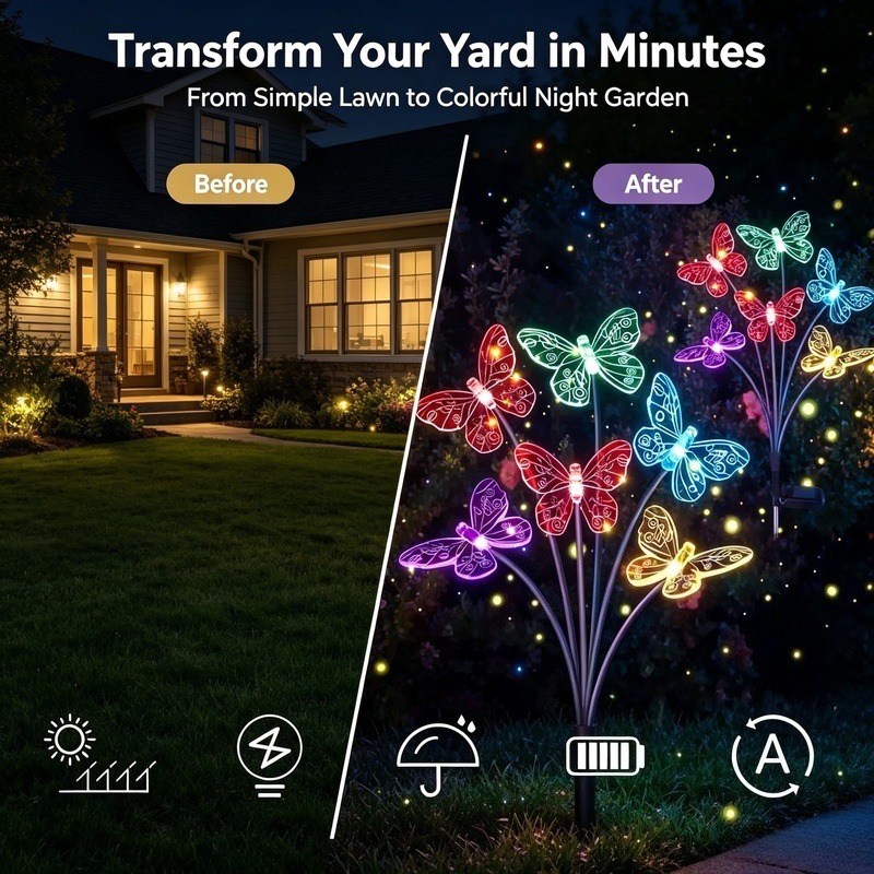 Luzes de Borboleta Alimentadas - Outdoor Power Lights avaliação e preço