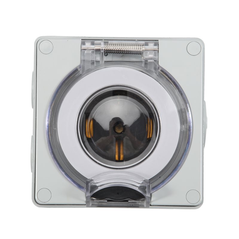 Caixa de tomada externa de 50  - Outdoor Power Receptacle Box avaliação e preço