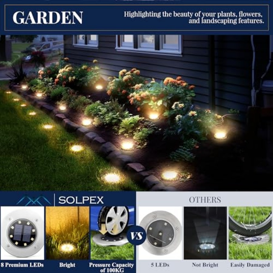 Luzes Solares de Solo, Luzes S - Outdoor Power Lights avaliação e preço