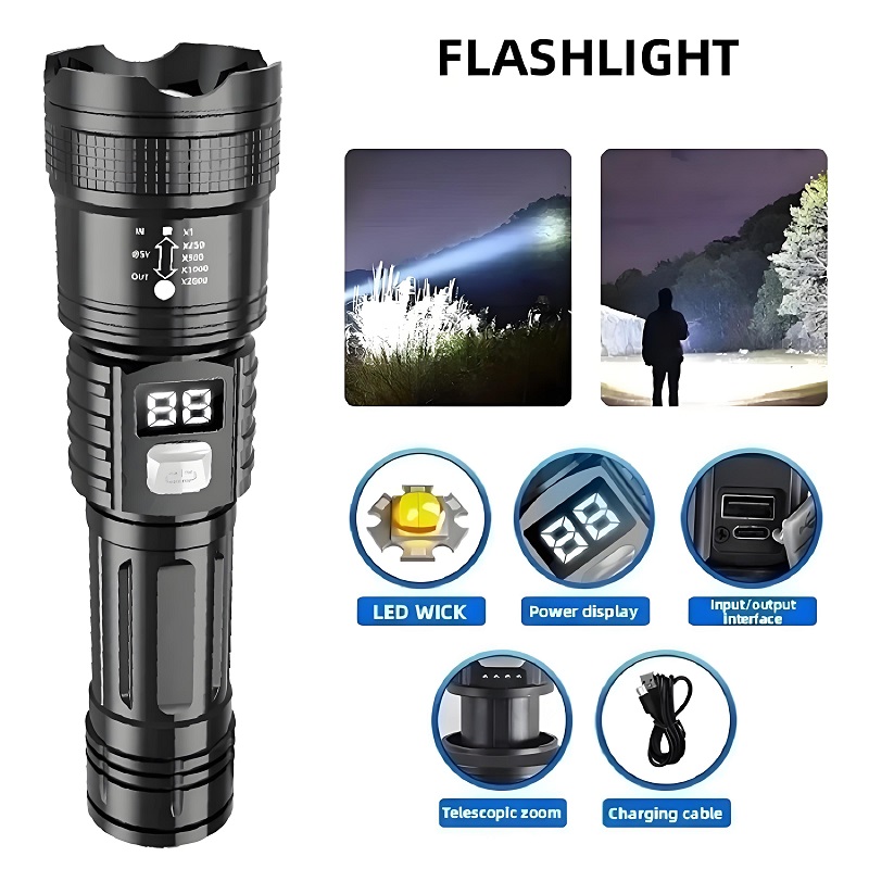 Lanterna led de alta potência, - Outdoor Power Meter Bike avaliação e preço